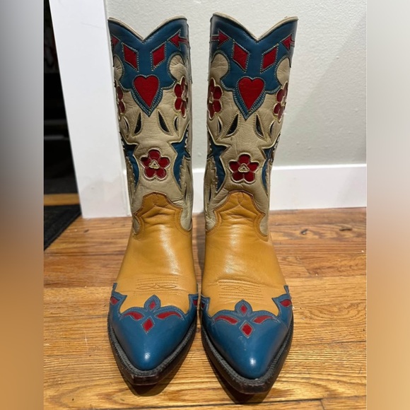 Ladies 7 Montana MM MX Western Cowboy Boots - Picture 4 of 10